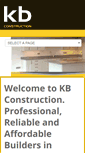 Mobile Screenshot of kb-construction.co.uk