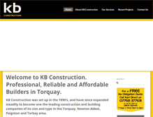 Tablet Screenshot of kb-construction.co.uk